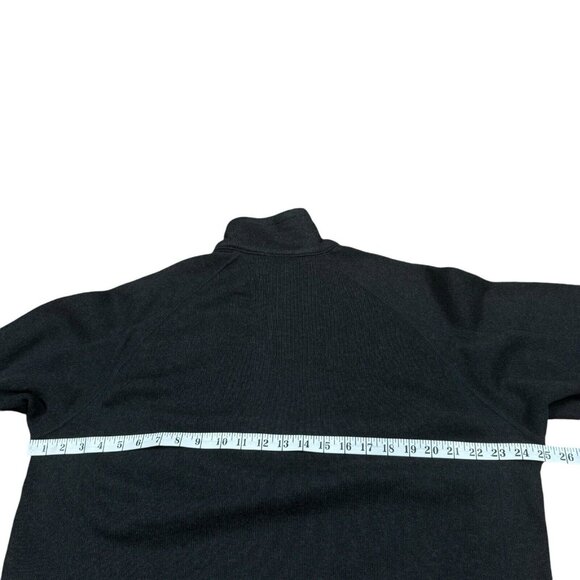 Patagonia 1/4 Zip Better Sweater Charcoal Gray Fleece Jacket w Logo Men's Sz XL - Picture 5 of 10
